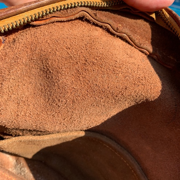Vintage tan leather saddle bag - Picture 3 of 5
